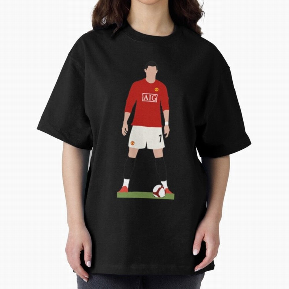 Cristiano Ronaldo Oversized T-Shirt Follow the Final Road of FIFA World Cup 2026 Inspired by Haaland, France Energy, Football History, Final Match Energy, Crowd Noise and Once in a Lifetime Moments; Perfect for Fans, Collectors, Family Gatherings,
