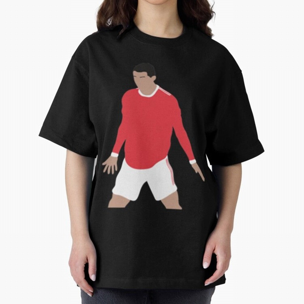 Cristiano Ronaldo Oversized T-Shirt Honor the Football Icons of Global Football Passion for FIFA World Cup 2026, Celebrating Neymar, Haaland and Cristiano Ronaldo, Argentina, Goal Celebration Energy, Supporter Heritage, Football Icons and Worldwide