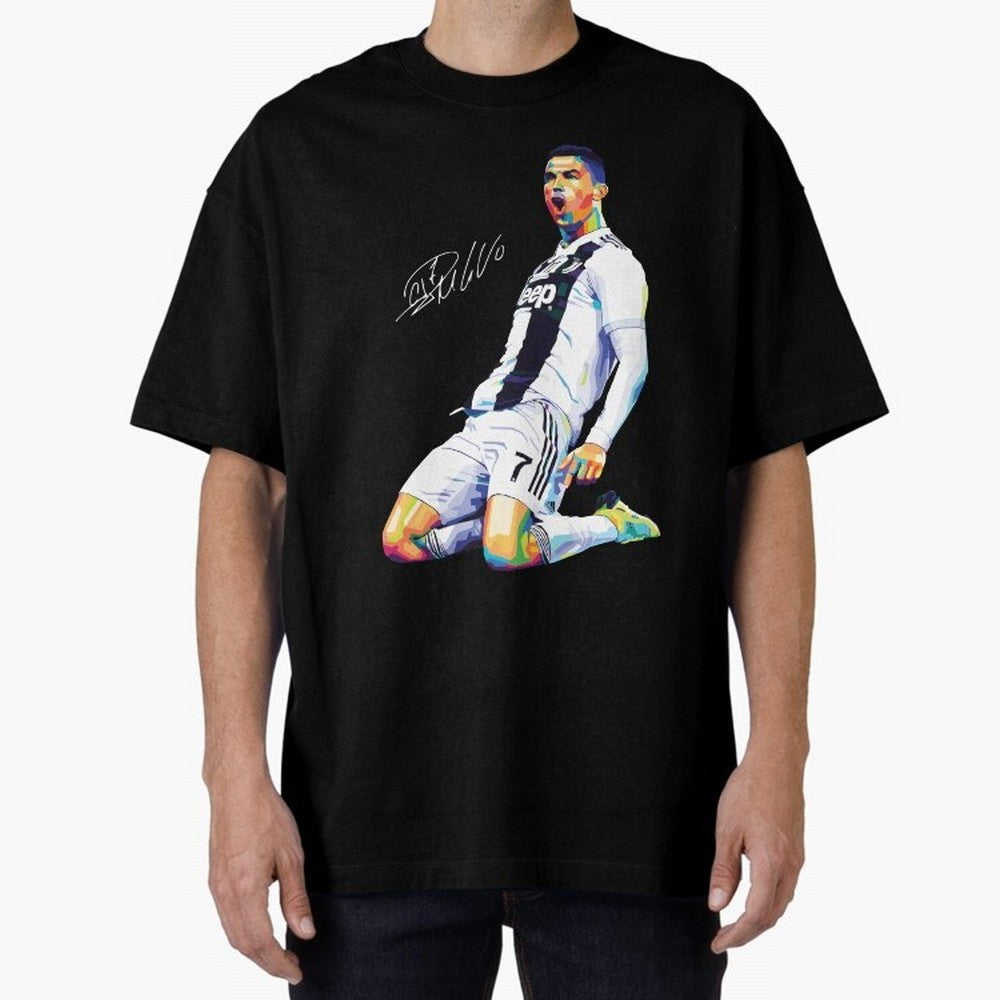C Ronaldo Wpap Pop Art Oversized T-Shirt Remember the FIFA World Cup 2026 USA Canada Mexico Journey through Cristiano Ronaldo Highlights, Argentina and Brazil Pride, Soccer Culture, Superstar Moments, National Team Dreams and Competitive Fire;