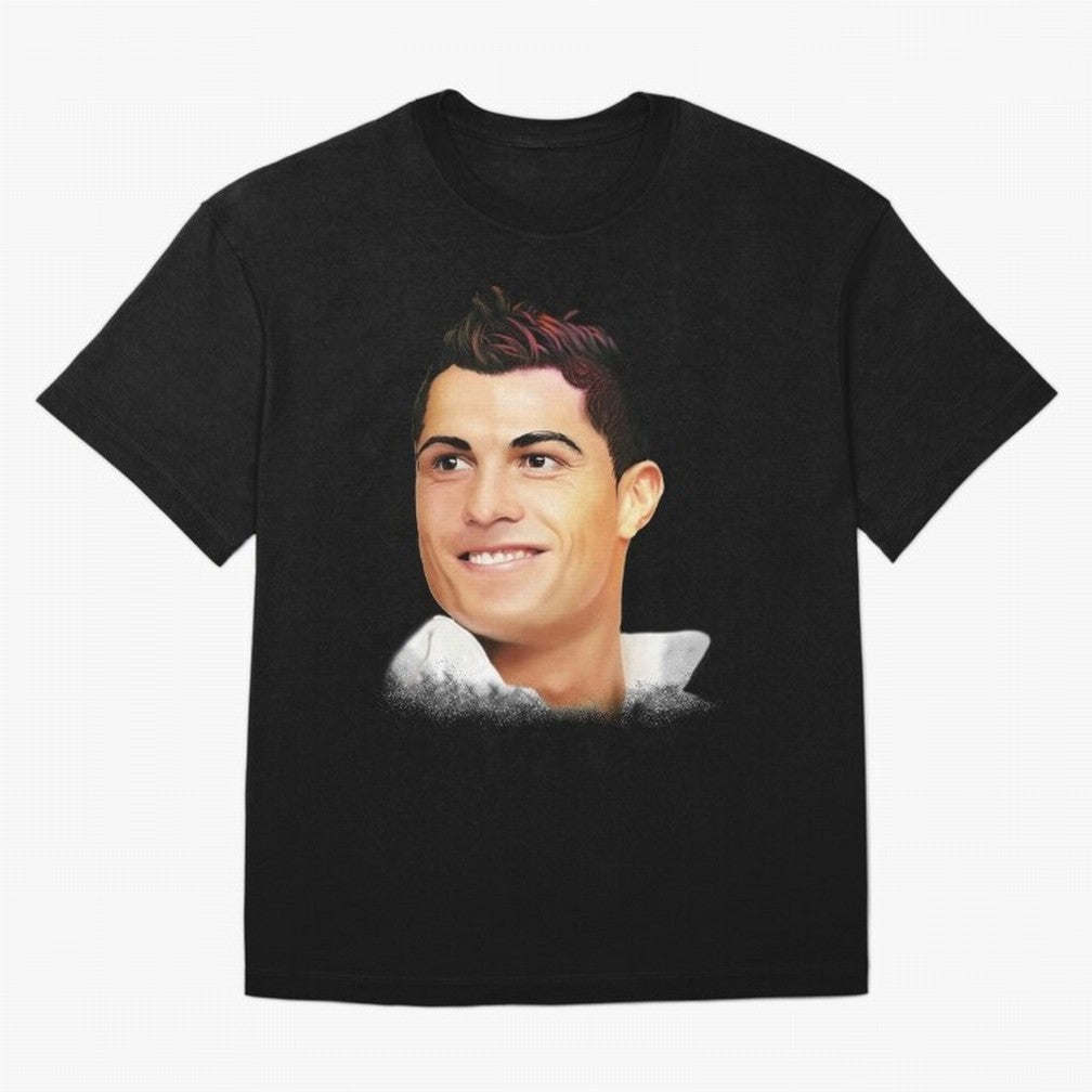 Cristiano Ronaldo CR7 | Digital Painting Oversized T-Shirt Celebrate the Stars of FIFA World Cup 2026 Group Stage for Fans of Neymar and Germany, Bringing Goal Celebration Energy, Supporter Heritage, Football Icons and Worldwide Tournament Joy;