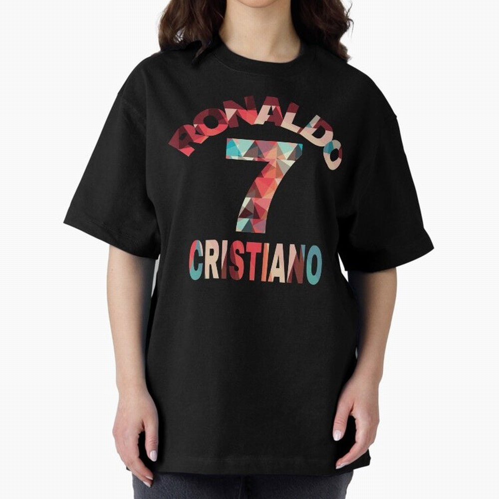 Cristiano Ronaldo Manchester United Oversized T-Shirt Discover Global Football Passion for FIFA World Cup 2026 USA Canada Mexico, Connected to Messi, France, Football History, Final Match Energy, Crowd Noise and Once in a Lifetime Moments; Made for
