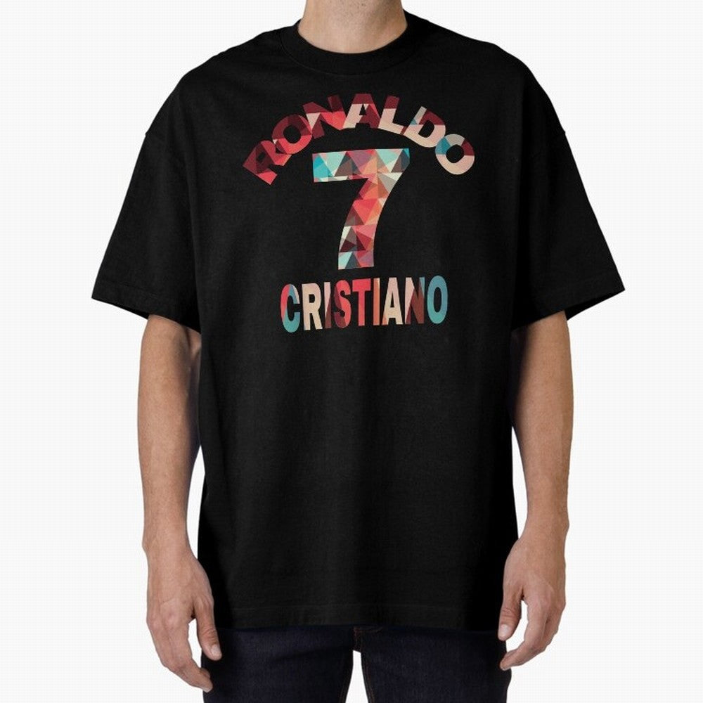 Cristiano Ronaldo Manchester United Oversized T-Shirt Discover Global Football Passion for FIFA World Cup 2026 USA Canada Mexico, Connected to Messi, France, Football History, Final Match Energy, Crowd Noise and Once in a Lifetime Moments; Made for