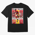 Cristiano Ronaldo 2008 Manchester United Poster Oversized T-Shirt Bring Stadium Energy to FIFA World Cup 2026 for Fans of CR7 and Argentina and Brazil, Bringing Sports Nostalgia, International Competition, Famous Players and Unforgettable
