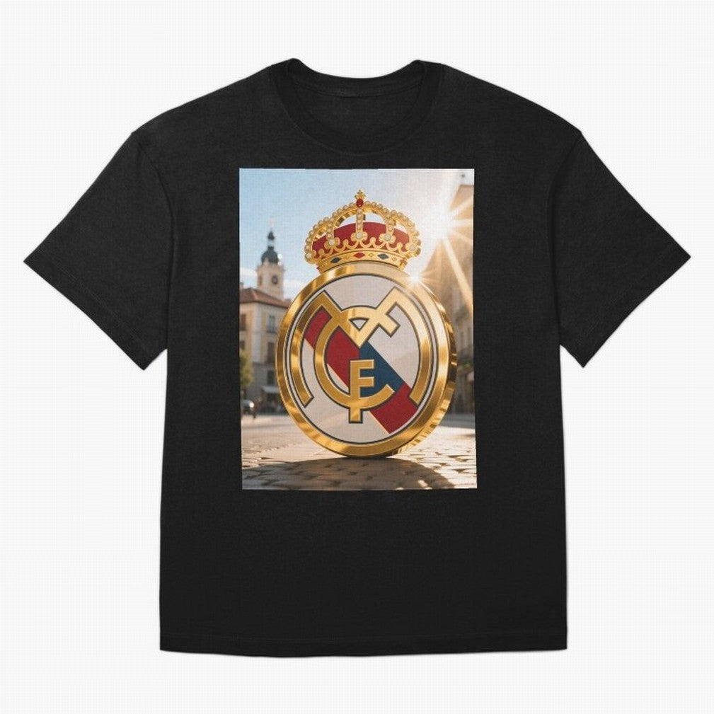 Plaza Sol Real Madrid Oversized T-Shirt Fuel FIFA World Cup 2026 Capturing Messi, Neymar and Mbappe, Spain Energy, Football History, Final Match Energy, Crowd Noise and Once in a Lifetime Moments; Made for Collectors Who Enjoy Iconic Players,