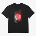 Ronaldo Illustration 003 Oversized T-Shirt Follow Global Football Passion for FIFA World Cup 2026 USA Canada Mexico, with Cristiano Ronaldo, Argentina, France and Brazil, Supporter Pride, Iconic Celebrations, Legendary Names and Global Match Day