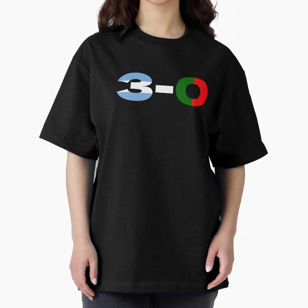 Argentina vs Portugal Oversized T-Shirt Experience the Global Stage of FIFA World Cup 2026 USA Canada Mexico Featuring Haaland and Mbappe, Argentina and Brazil Energy, Championship Spirit, Famous Goals, Roaring Crowds and International Football