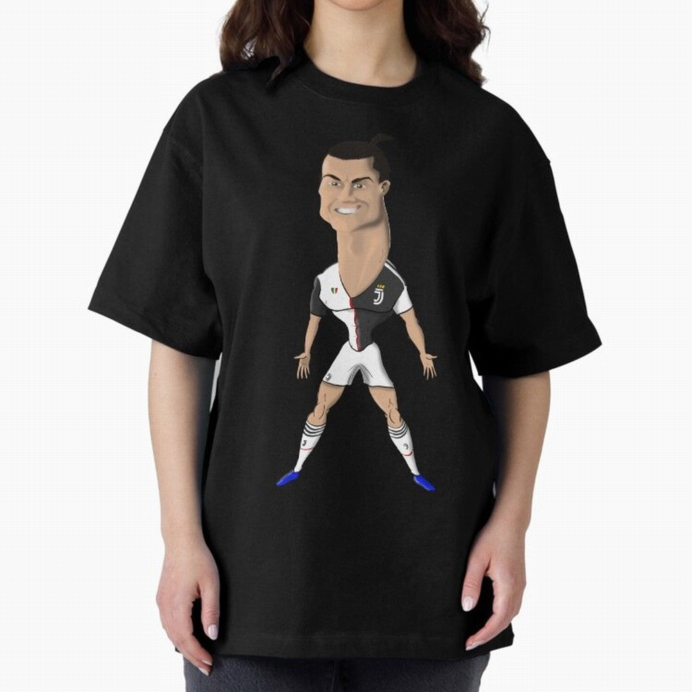 CR7 Oversized T-Shirt Show Match Day Excitement for FIFA World Cup 2026 Group Stage Built around Messi, CR7 and Mbappe, Argentina Energy, Soccer Culture, Superstar Moments, National Team Dreams and Competitive Fire; Perfect for Supporters Who Want