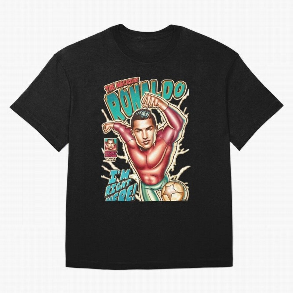 Cristiano Ronaldo The Machine Ronaldo Oversized T-Shirt Show Your Stadium Side during Global Football Passion for FIFA World Cup 2026 USA Canada Mexico, Centered on Mbappe, England, Champion Mindset, Group Stage Buzz, Knockout Tension and