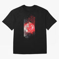 Ronaldo Illustration 002 Oversized T-Shirt Represent Football Lovers during FIFA World Cup 2026 USA Canada Mexico for Fans of Cristiano Ronaldo, Haaland and CR7 and England and Germany, Bringing Sports Nostalgia, International Competition, Famous
