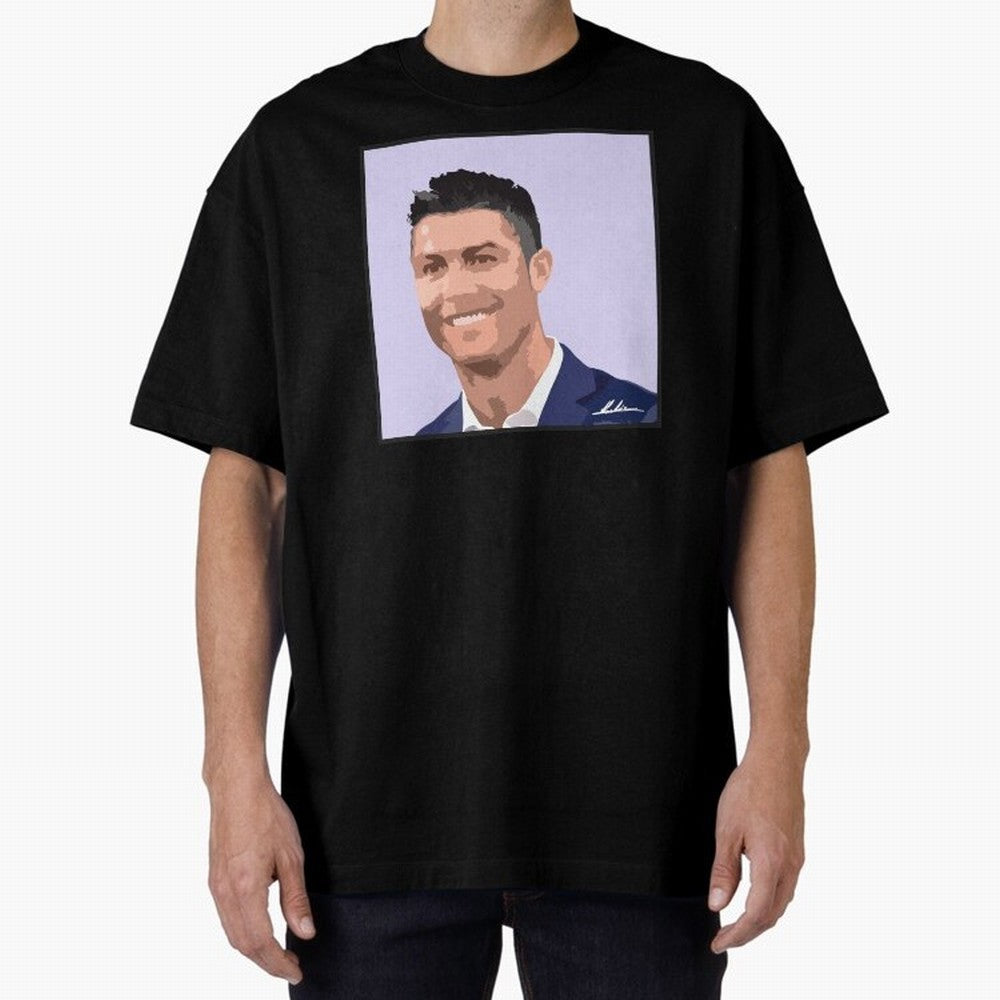 Cristiano Ronaldo Oversized T-Shirt Fuel FIFA World Cup 2026 USA Canada Mexico for Fans of Mbappe and Neymar and Spain and Netherlands, Bringing Football History, Final Match Energy, Crowd Noise and Once in a Lifetime Moments; Ideal for Passionate