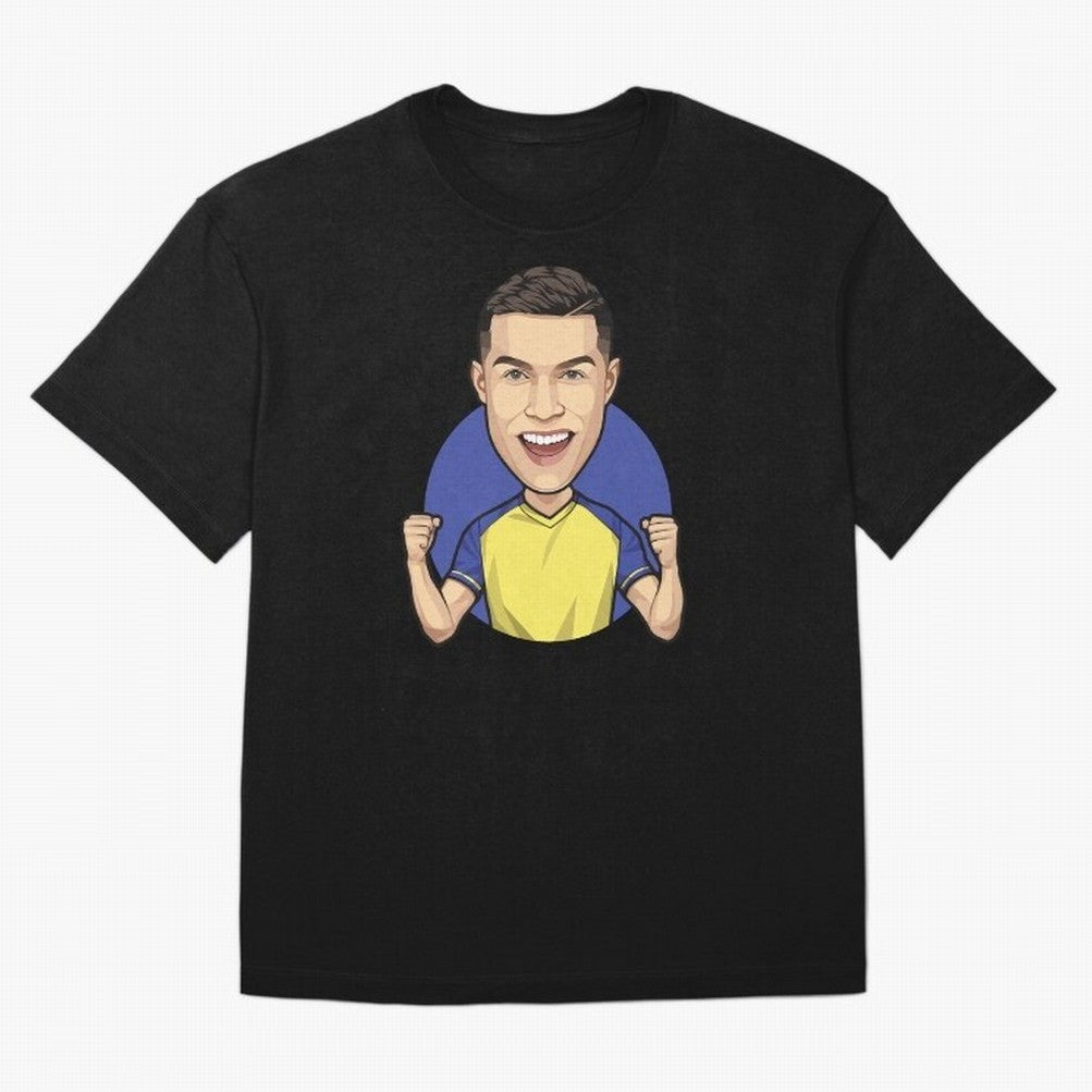 Ronaldo Al-Nassr 2022 Oversized T-Shirt Show Match Day Excitement for Global Football Passion for FIFA World Cup 2026, Connected to Messi and Cristiano Ronaldo, Spain and Netherlands, Worldwide Fan Energy, Dramatic Goals, Stadium Lights and