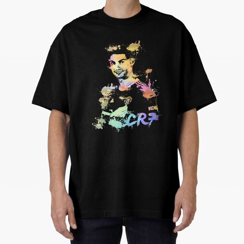 Cristiano Ronaldo Cristiano Ronaldoooo Oversized T-Shirt Join the Countdown to FIFA World Cup 2026 Group Stage Spirit, with Brazil, Messi, Neymar and Mbappe, Retro Football Energy, Iconic Rivalries, Trophy Chase Drama and Stadium Atmosphere; Built