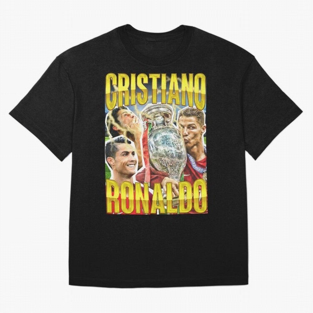 Cristiano Ronaldo CR7 SIUUU El Bicho Vintage Retro Design Oversized T-Shirt Build Match Day Hype around FIFA World Cup 2026 USA Canada Mexico, Mbappe and Neymar, Brazil, Global Supporter Spirit, Legendary Goals, National Colors and Tournament