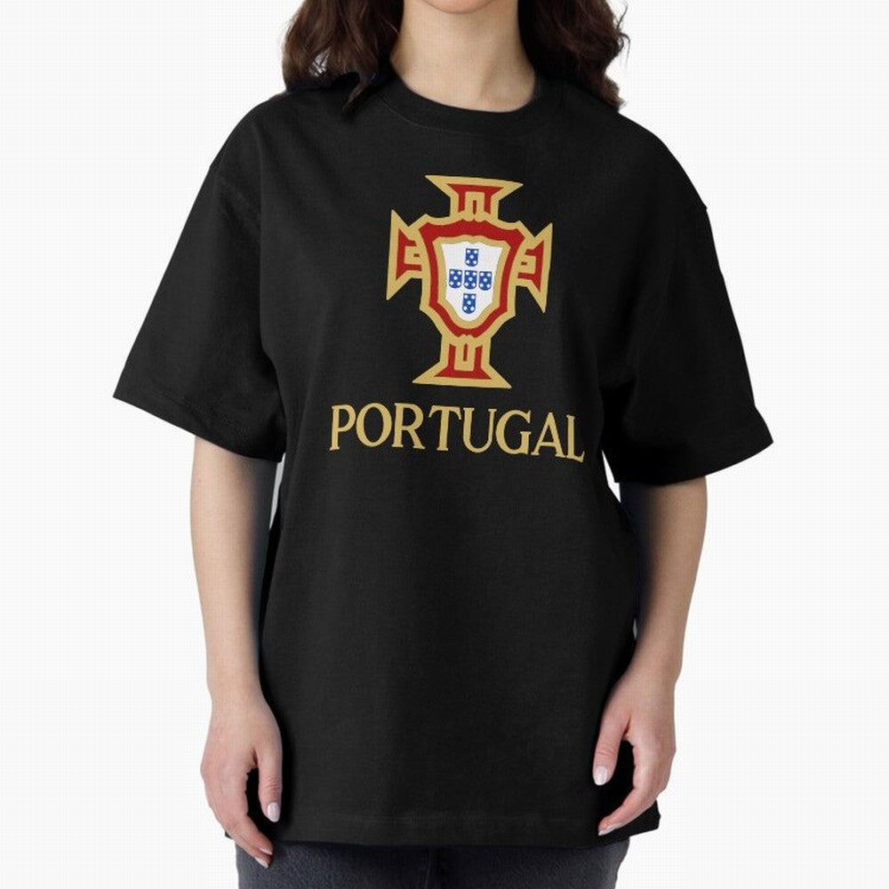 Portugal Gold Alt 3 Oversized T-Shirt Make Every Kick Count in the FIFA World Cup 2026 Journey through Cristiano Ronaldo Highlights, England and Germany Pride, Worldwide Fan Energy, Dramatic Goals, Stadium Lights and Championship Celebrations;