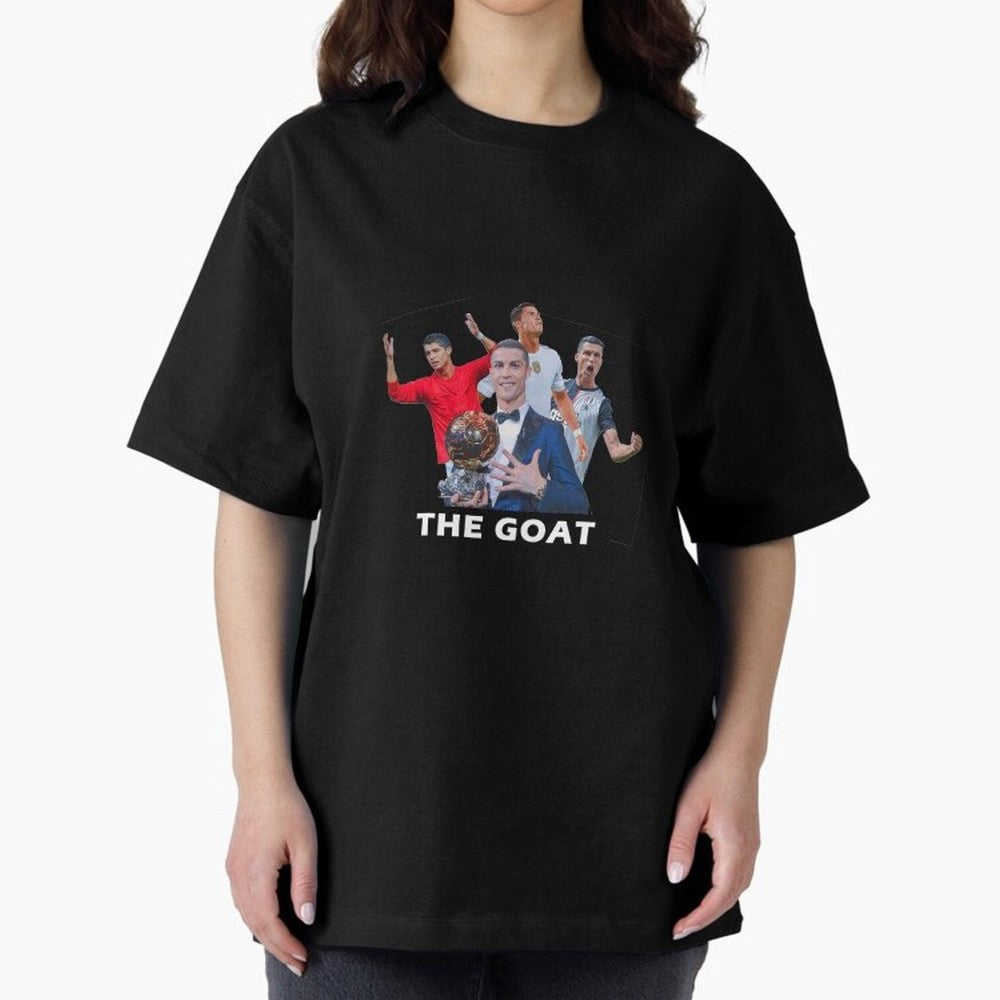 Cristiano Ronaldo Oversized T-Shirt Show Match Day Excitement for FIFA World Cup 2026 Featuring Messi, CR7 and Mbappe, Netherlands Energy, Tournament Hype, Historic Matchups, Family Viewing Parties and Global Sports Pride; Ideal for Fans Who Follow