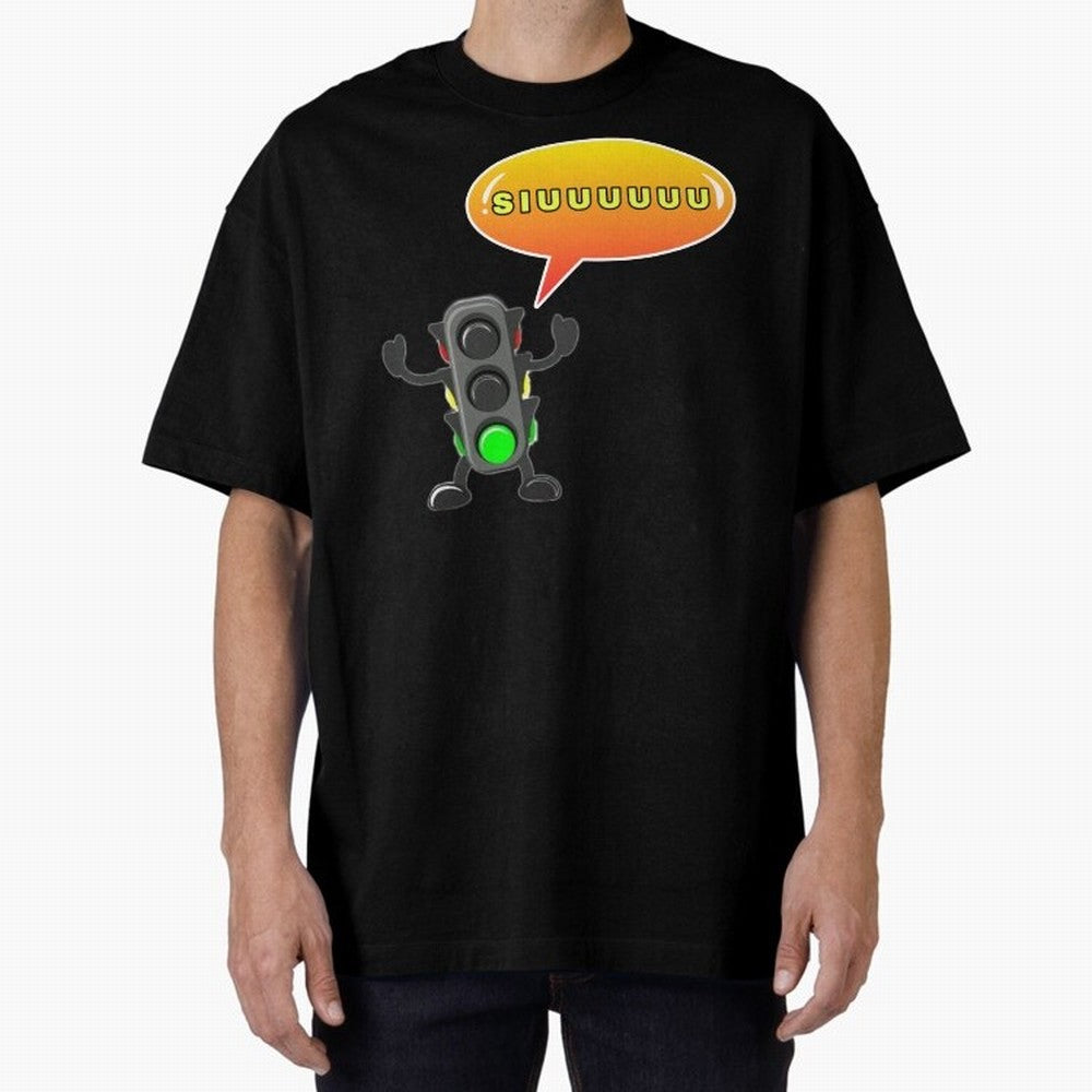 traffic light Siuuu Cristiano ronaldo goal Oversized T-Shirt Capture Stadium Memories from FIFA World Cup 2026 Group Stage Built around Neymar, Germany Energy, Classic Soccer Heritage, Championship Pressure, Fan Loyalty and International Pride;