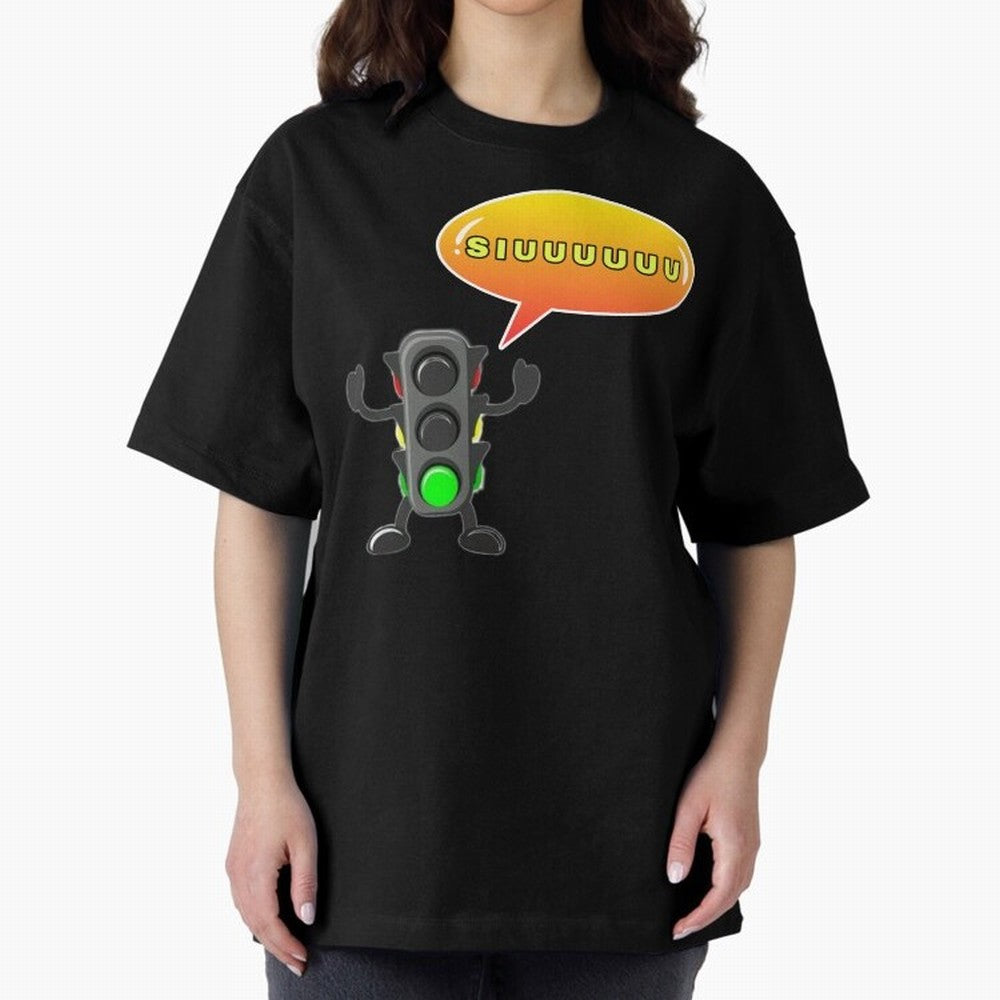traffic light Siuuu Cristiano ronaldo goal Oversized T-Shirt Capture Stadium Memories from FIFA World Cup 2026 Group Stage Built around Neymar, Germany Energy, Classic Soccer Heritage, Championship Pressure, Fan Loyalty and International Pride;