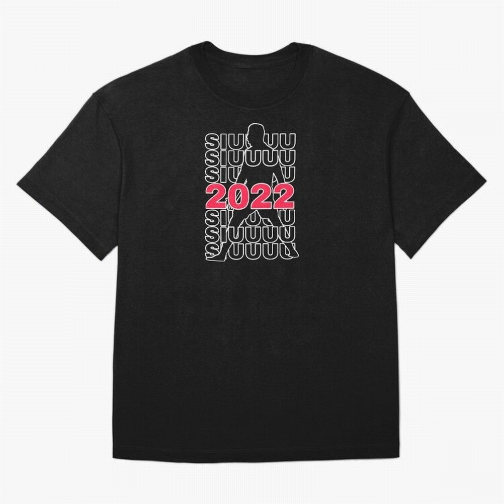 Siuuu 2022 Cristiano ronaldo goal Oversized T-Shirt Show Up for the Glory of FIFA World Cup 2026 Filled with CR7 and Messi, Argentina and Brazil Energy, Championship Spirit, Famous Goals, Roaring Crowds and International Football Unity; Great for