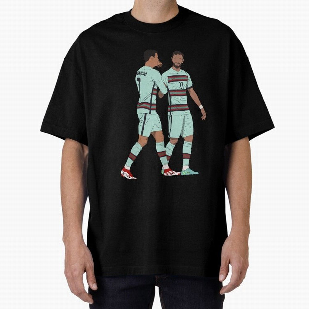 Cristiano Ronaldo & Bruno Fernandes Portugal Oversized T-Shirt Celebrate Global Passion for FIFA World Cup 2026 Spirit, Centered on England and Germany, Cristiano Ronaldo, Haaland and CR7, Game Day Rituals, Football Legends, Country Pride and the
