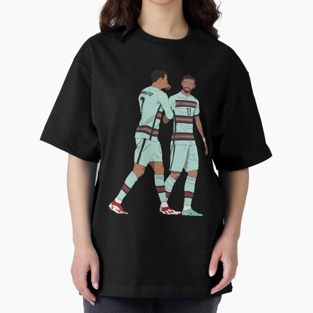 Cristiano Ronaldo & Bruno Fernandes Portugal Oversized T-Shirt Celebrate Global Passion for FIFA World Cup 2026 Spirit, Centered on England and Germany, Cristiano Ronaldo, Haaland and CR7, Game Day Rituals, Football Legends, Country Pride and the