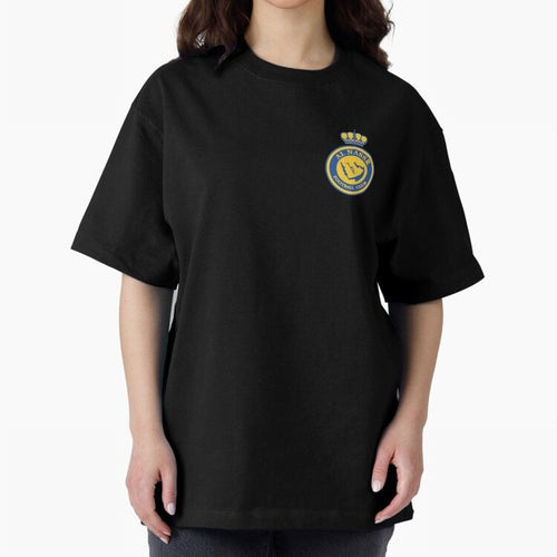 Al-Nassr Football Club Oversized T-Shirt Celebrate Football Heritage in FIFA World Cup 2026 Group Stage for Fans of Messi and Cristiano Ronaldo and Spain, Bringing Football Festival Excitement, Trophy Ambitions, Country Rivalries and Star Player