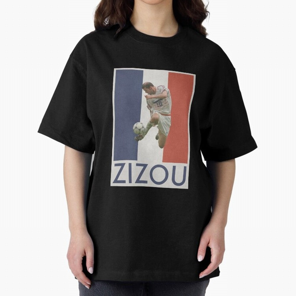 Football - Zidane Oversized T-Shirt Live for the Drama of Match Day Hype around FIFA World Cup 2026 Group Stage, Messi, Spain and Netherlands, Worldwide Fan Energy, Dramatic Goals, Stadium Lights and Championship Celebrations; Made for Collectors