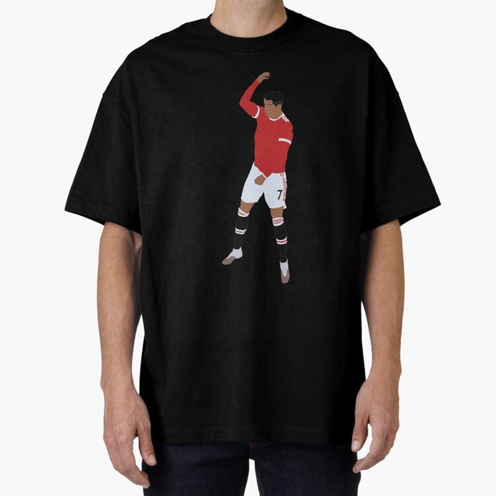 Cristiano Ronaldo 4 Oversized T-Shirt Celebrate the Magic of Global Football Passion for FIFA World Cup 2026 Group Stage, Centered on Neymar, Netherlands, Game Day Rituals, Football Legends, Country Pride and the Road to the Final; Ideal for