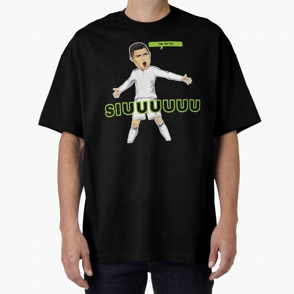 Hehehe SUIII Cristiano ronaldo Oversized T-Shirt Carry the Colors and Pride of FIFA World Cup 2026 Filled with Messi, Neymar and Mbappe, Portugal, Spain and Germany Energy, Championship Spirit, Famous Goals, Roaring Crowds and International