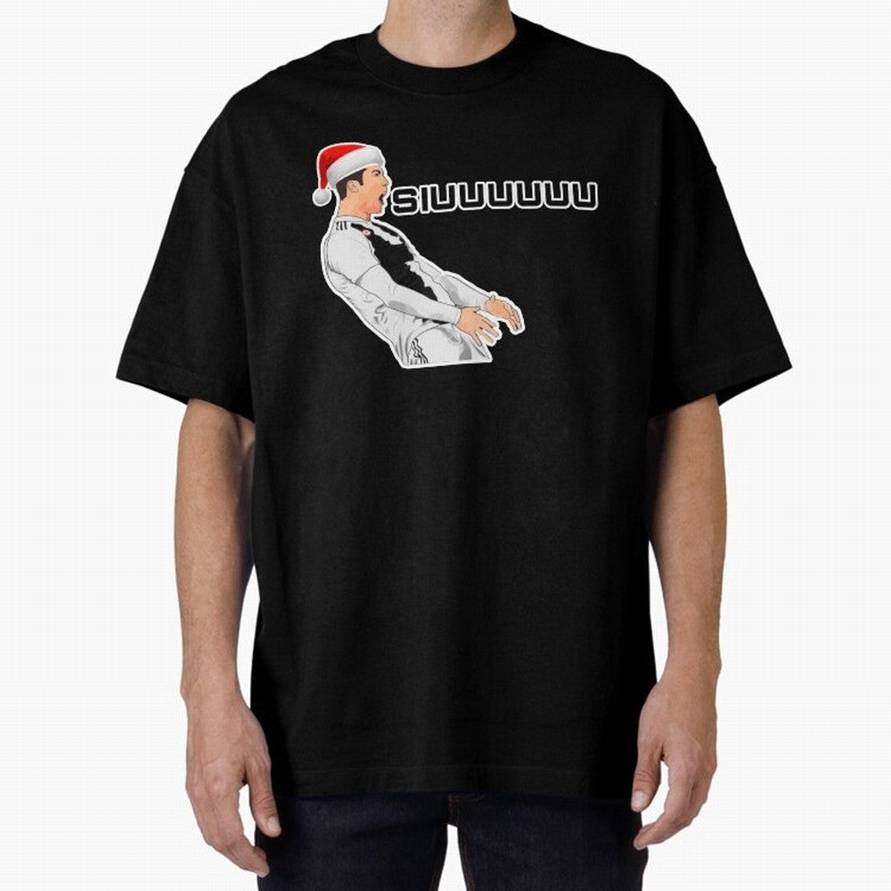 Siuuu Cristiano ronaldo funny Oversized T-Shirt Experience the Global Stage of Global Football Passion for FIFA World Cup 2026 USA Canada Mexico, Capturing Mbappe, Germany, Championship Spirit, Famous Goals, Roaring Crowds and International