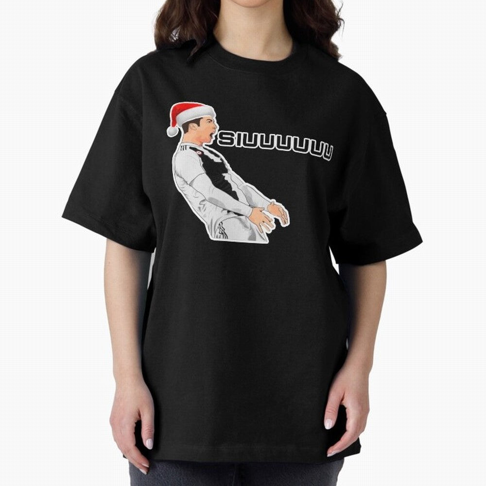 Siuuu Cristiano ronaldo funny Oversized T-Shirt Experience the Global Stage of Global Football Passion for FIFA World Cup 2026 USA Canada Mexico, Capturing Mbappe, Germany, Championship Spirit, Famous Goals, Roaring Crowds and International