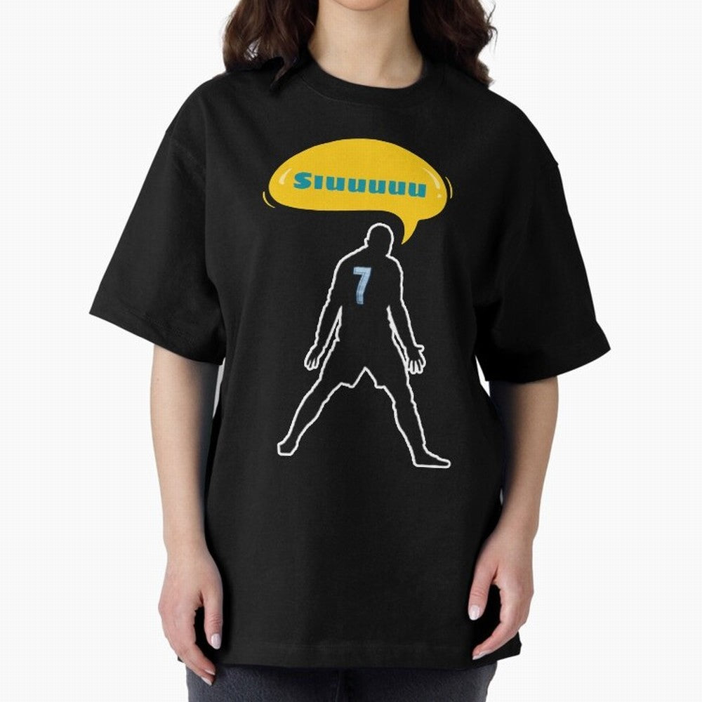 Siuuu Cristiano ronaldo goal Oversized T-Shirt Turn Football Passion into Match Day Hype around FIFA World Cup 2026 USA Canada Mexico, Cristiano Ronaldo, Haaland and CR7, Germany, Global Supporter Spirit, Legendary Goals, National Colors and