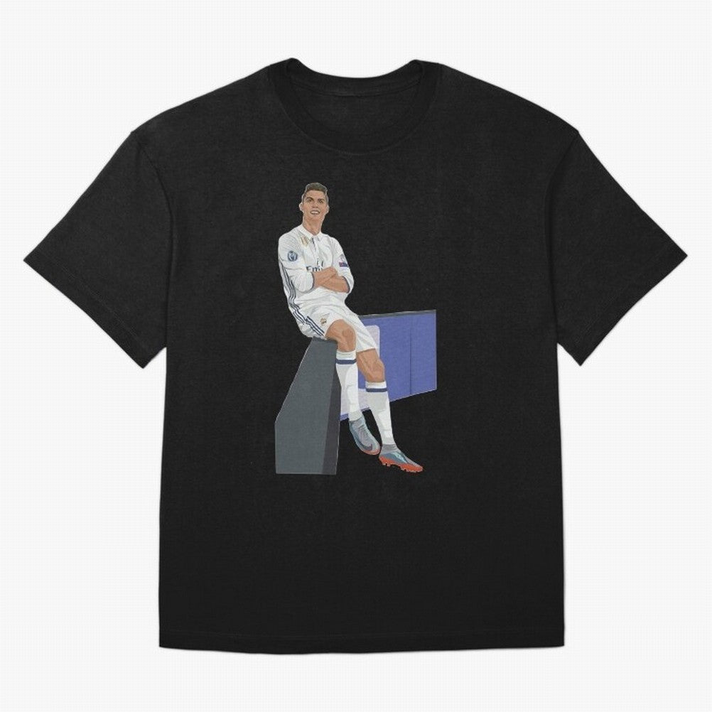 Cristiano Ronaldo Oversized T-Shirt Make Every Kick Count in FIFA World Cup 2026 USA Canada Mexico for Fans of CR7 and Netherlands, Bringing Retro Football Energy, Iconic Rivalries, Trophy Chase Drama and Stadium Atmosphere; Great for Watch