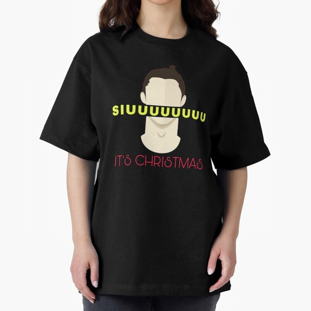 Siuuu it¡¯s Christmas CR7 Oversized T-Shirt Discover Match Day Hype around FIFA World Cup 2026 USA Canada Mexico, Neymar, Germany, Soccer Culture, Superstar Moments, National Team Dreams and Competitive Fire; Ideal for Passionate Fans Who Love