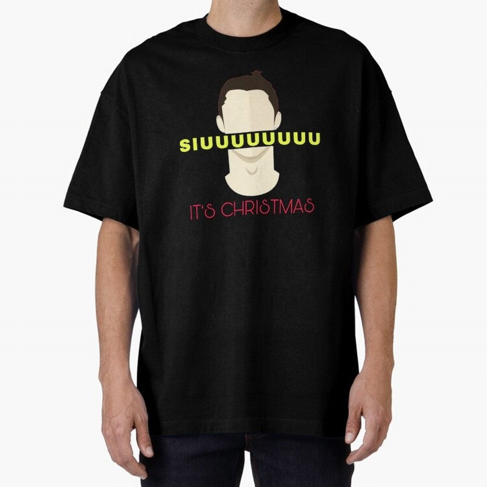 Siuuu it¡¯s Christmas CR7 Oversized T-Shirt Discover Match Day Hype around FIFA World Cup 2026 USA Canada Mexico, Neymar, Germany, Soccer Culture, Superstar Moments, National Team Dreams and Competitive Fire; Ideal for Passionate Fans Who Love
