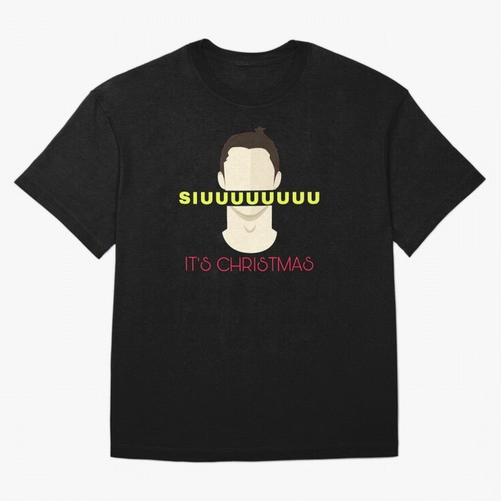 Siuuu it¡¯s Christmas CR7 Oversized T-Shirt Discover Match Day Hype around FIFA World Cup 2026 USA Canada Mexico, Neymar, Germany, Soccer Culture, Superstar Moments, National Team Dreams and Competitive Fire; Ideal for Passionate Fans Who Love