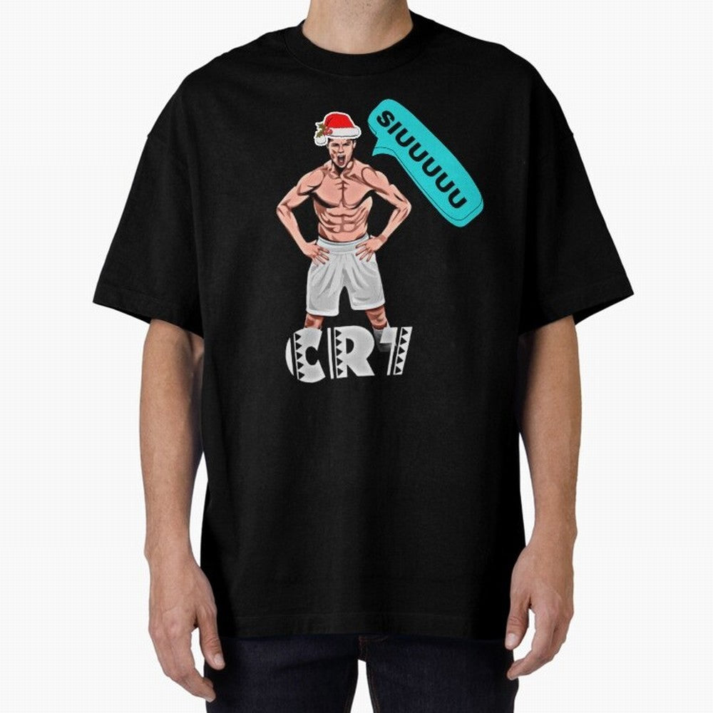 Siuuu Cristiano ronaldo Oversized T-Shirt Follow the Final Road of Match Day Hype around FIFA World Cup 2026 USA Canada Mexico, Messi, Neymar and Mbappe, England, France and Netherlands, Global Supporter Spirit, Legendary Goals, National Colors and