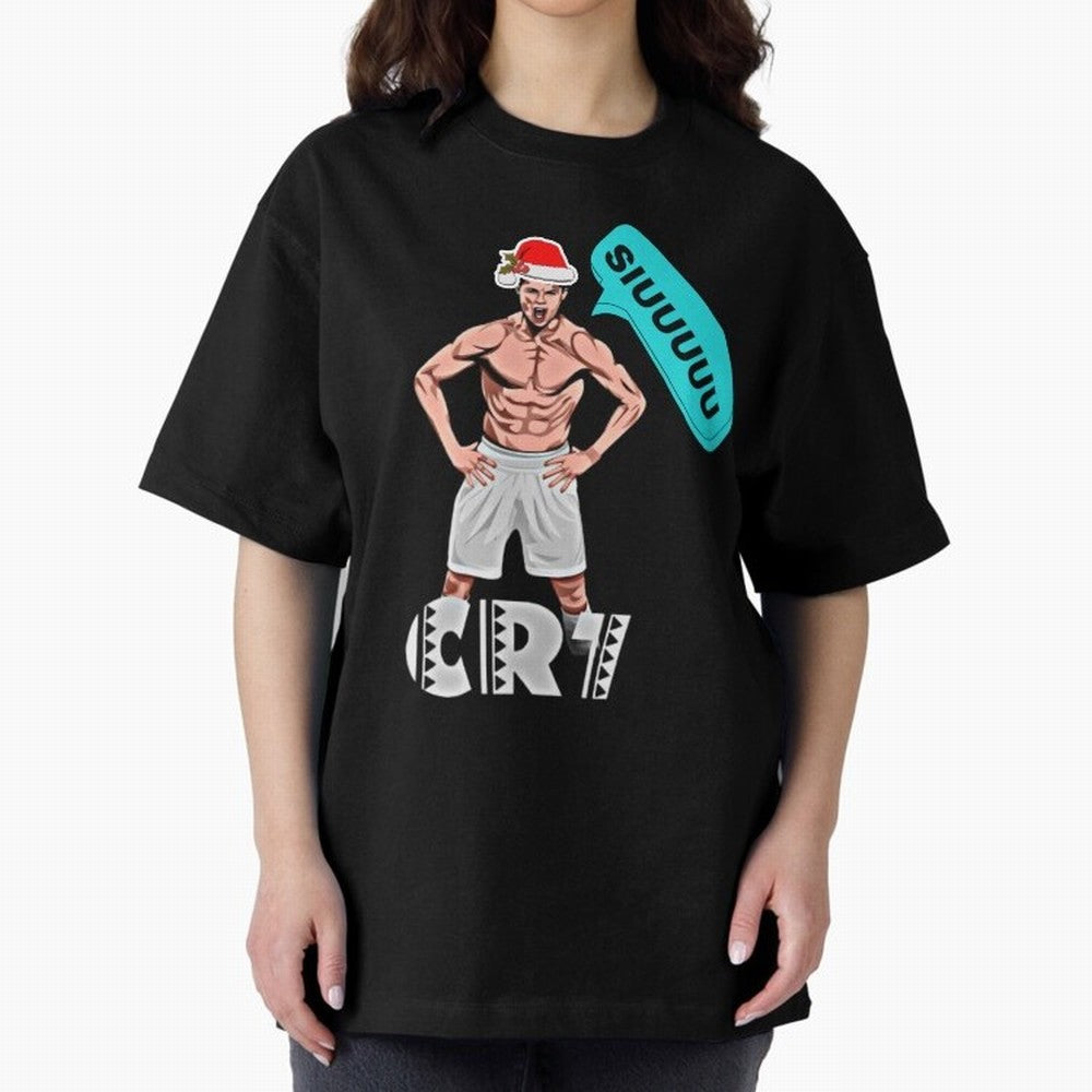 Siuuu Cristiano ronaldo Oversized T-Shirt Follow the Final Road of Match Day Hype around FIFA World Cup 2026 USA Canada Mexico, Messi, Neymar and Mbappe, England, France and Netherlands, Global Supporter Spirit, Legendary Goals, National Colors and