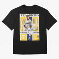Cristiano Ronaldo Real Madrid Wall Art Oversized T-Shirt Relive Legendary Nights from Global Football Passion for FIFA World Cup 2026 USA Canada Mexico, Connected to Mbappe and Neymar, Brazil, Stadium Memories, Football Loyalty, International