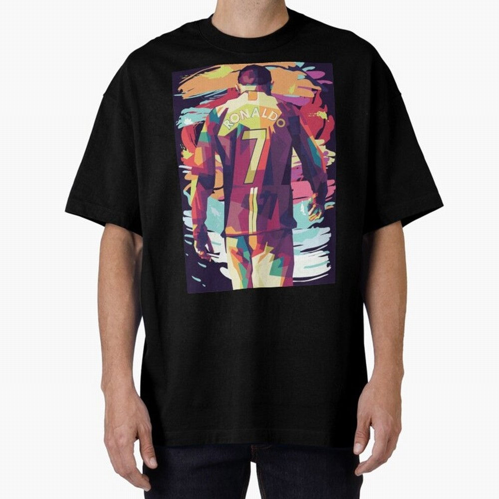 Cristiano Ronaldo Manchester United Cristiano Ronaldo Oversized T-Shirt Bring a Champion Mindset to FIFA World Cup 2026 Group Stage for Fans of CR7 and Messi and Argentina, France and Brazil, Bringing Stadium Chants, National Pride, Trophy Dreams