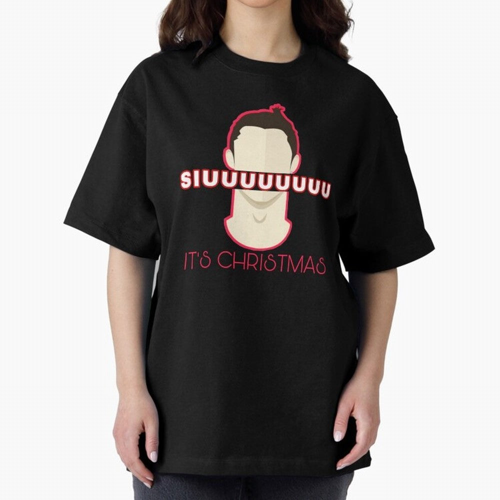 Siuuu it¡¯s Christmas CR7 funnu Oversized T-Shirt Celebrate Rivalries and Pride in FIFA World Cup 2026 USA Canada Mexico for Fans of Messi and Argentina, Bringing Classic Soccer Heritage, Championship Pressure, Fan Loyalty and International Pride;