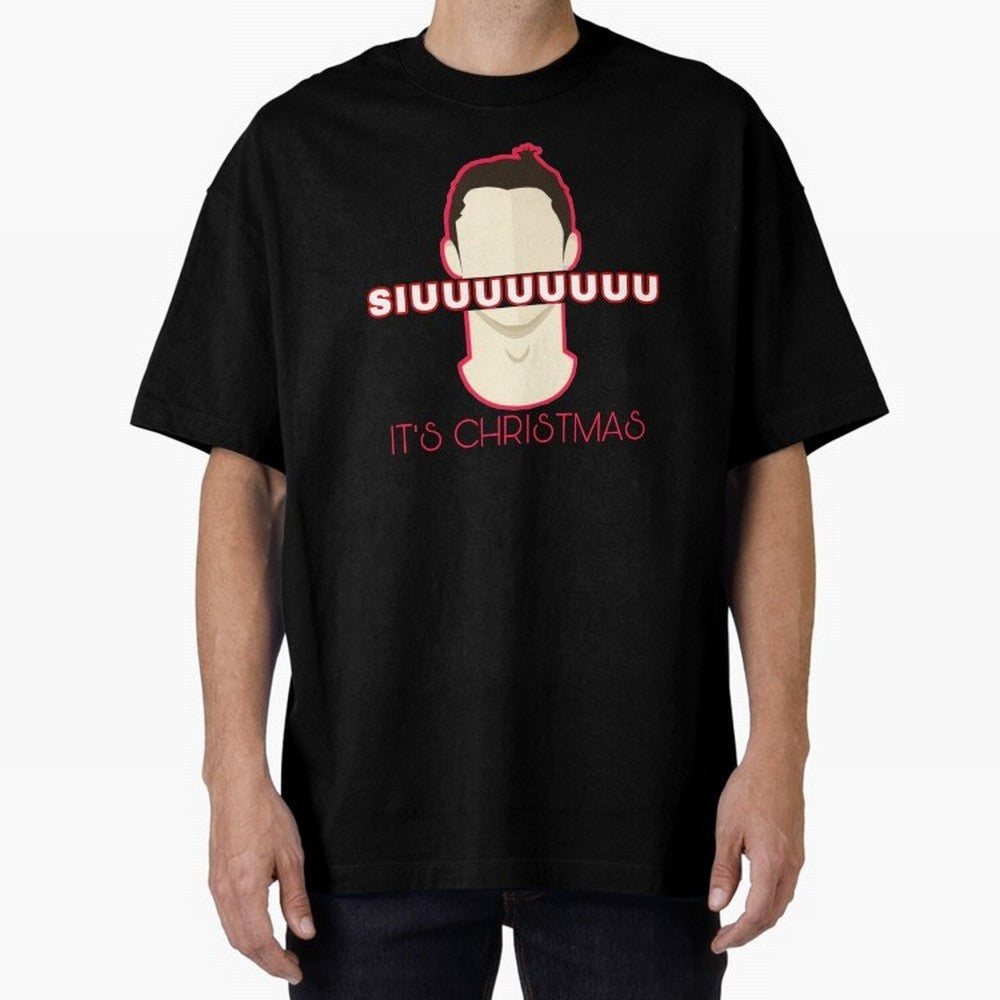 Siuuu it¡¯s Christmas CR7 funnu Oversized T-Shirt Celebrate Rivalries and Pride in FIFA World Cup 2026 USA Canada Mexico for Fans of Messi and Argentina, Bringing Classic Soccer Heritage, Championship Pressure, Fan Loyalty and International Pride;