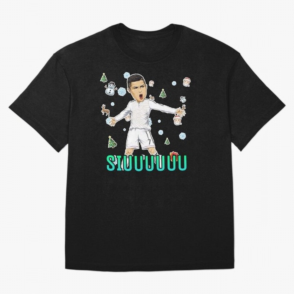 Siuuu christmas CR7 Oversized T-Shirt Spotlight FIFA World Cup 2026 Group Stage Spirit, Centered on England, Mbappe, Global Supporter Spirit, Legendary Goals, National Colors and Tournament Celebration; Perfect for People Who Love Argentina,