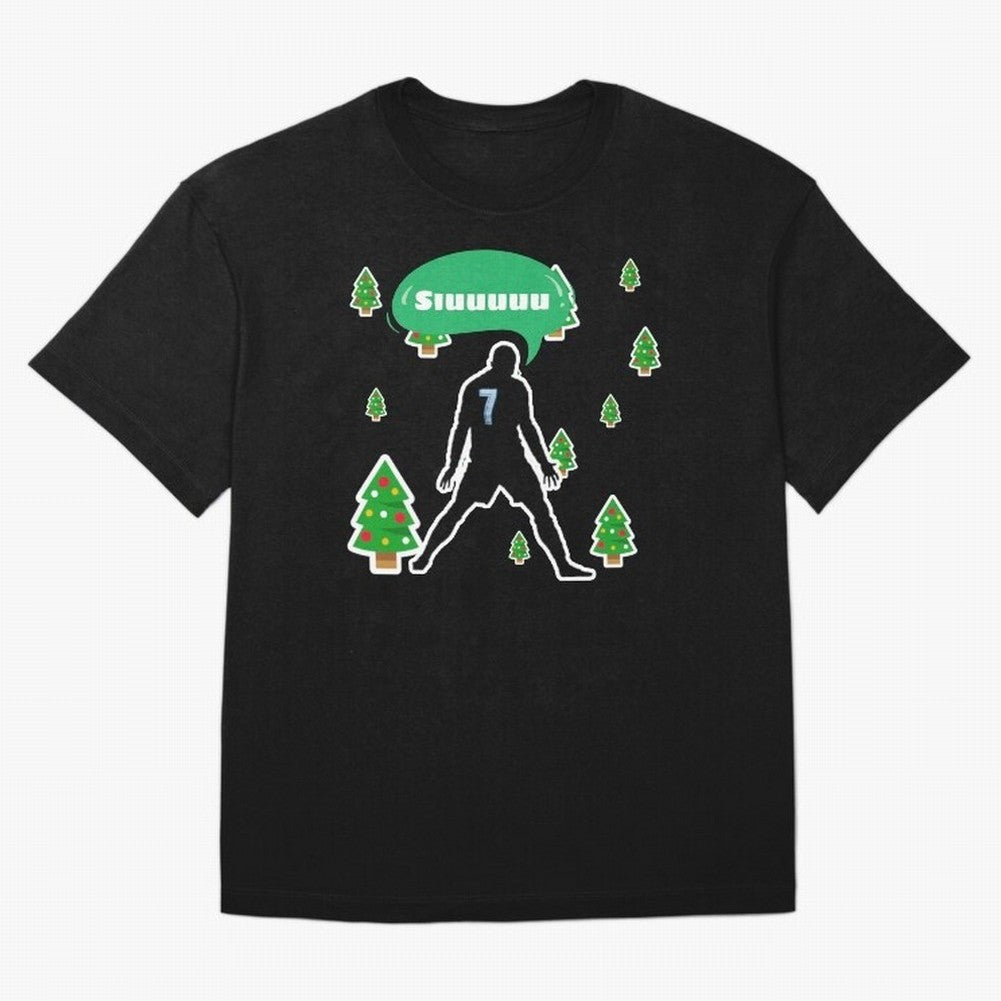 Christmas siuuu Cristiano ronaldo Oversized T-Shirt Back the Journey through Match Day Hype around FIFA World Cup 2026 Group Stage, Haaland and Mbappe, Germany, Global Supporter Spirit, Legendary Goals, National Colors and Tournament Celebration;