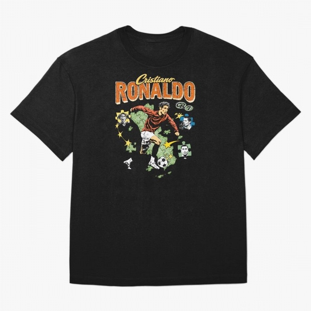 CR7 Cristiano Ronaldo Vintage Oversized T-Shirt Relive Legendary Nights from FIFA World Cup 2026 Spirit, Capturing England, Haaland, Match Day Excitement, Supporter Culture, Golden Goals and Global Football Passion; Ideal for Fans Who Follow Messi,