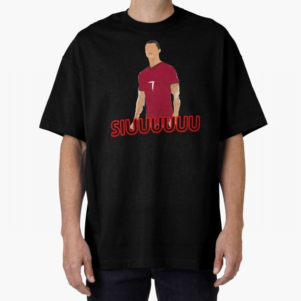 Siuuu Cristiano ronaldo goal Oversized T-Shirt Celebrate Football Dreams Across FIFA World Cup 2026 Group Stage with Cristiano Ronaldo, Portugal Energy, Supporter Pride, Iconic Celebrations, Legendary Names and Global Match Day Energy; Created for