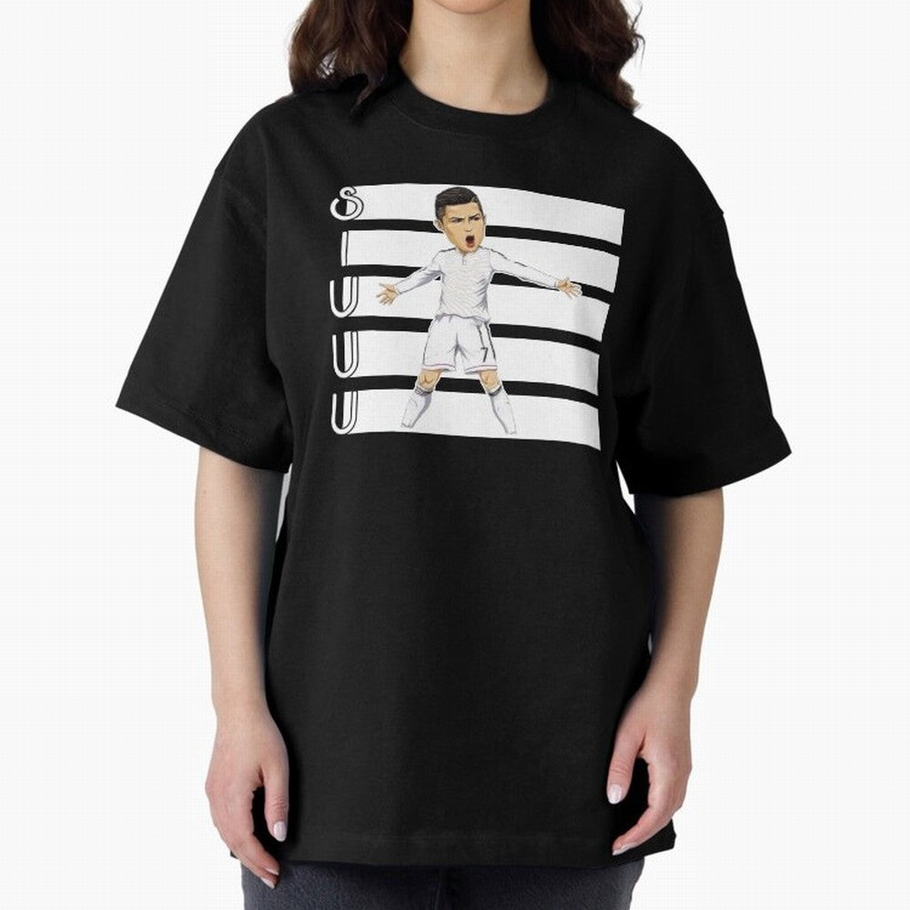 Siuuu Cristiano ronaldo goal Oversized T-Shirt Make Every Kick Count in Match Day Hype around FIFA World Cup 2026, Messi, Neymar and Mbappe, France, Worldwide Fan Energy, Dramatic Goals, Stadium Lights and Championship Celebrations; Perfect for