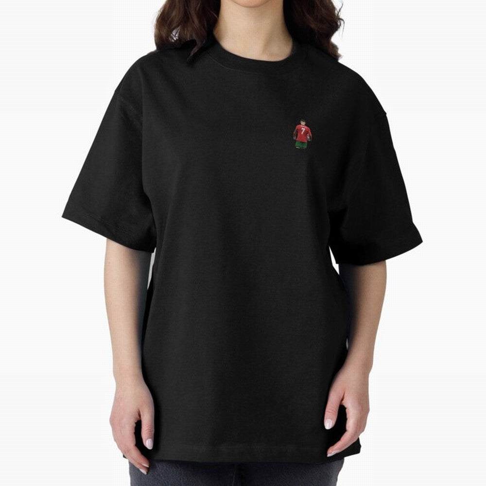Cristiano Ronaldo CR7 Oversized T-Shirt Celebrate Soccer Greatness during FIFA World Cup 2026 Group Stage Featuring Cristiano Ronaldo, France Energy, Champion Mindset, Group Stage Buzz, Knockout Tension and Passionate Fan Culture; Ideal for