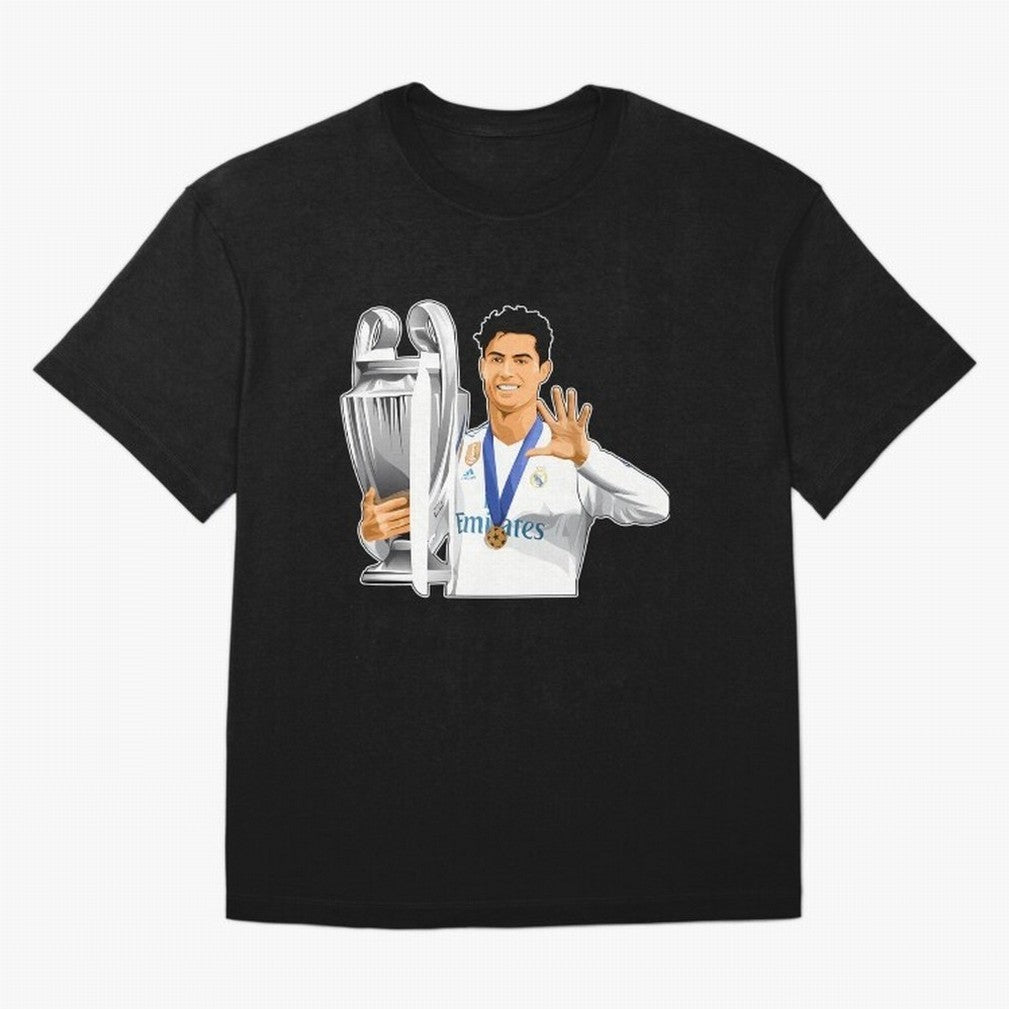 Ronaldo Throphy Oversized T-Shirt Enjoy Global Football Passion for FIFA World Cup 2026, Inspired by Cristiano Ronaldo, England, Soccer Culture, Superstar Moments, National Team Dreams and Competitive Fire; Built for Supporters Chasing Trophy