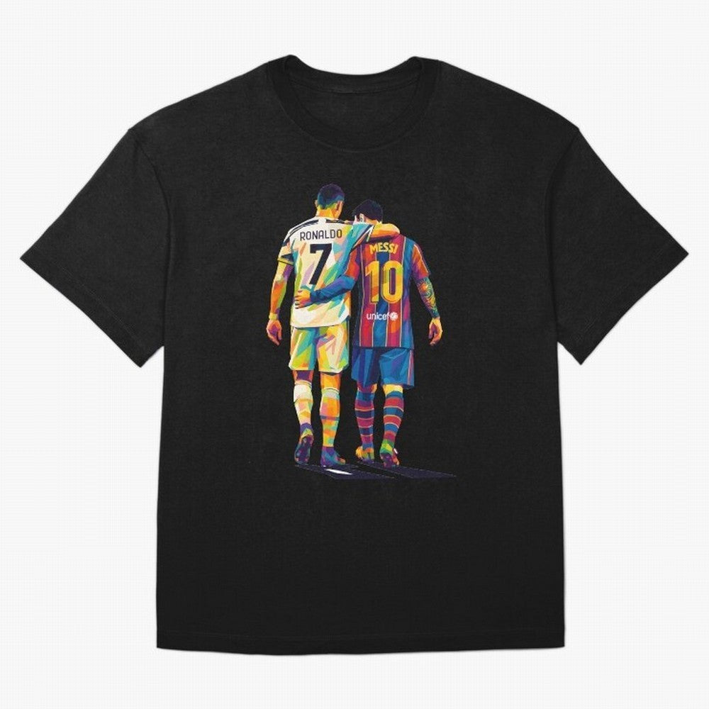 Cristiano Ronaldo & Messi Oversized T-Shirt Bring World Football Passion into FIFA World Cup 2026 for Fans of Haaland and Argentina, France and Brazil, Bringing Sports Nostalgia, International Competition, Famous Players and Unforgettable