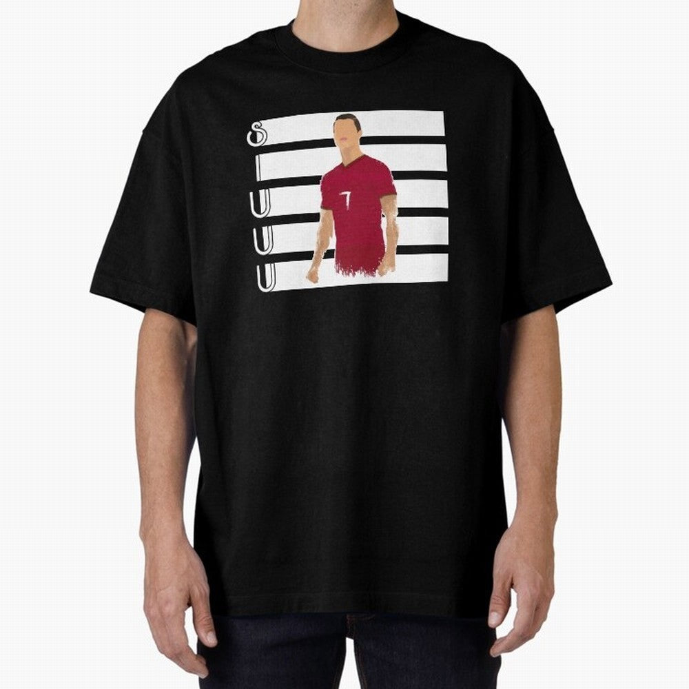 Siuuu cr7 funny goal Oversized T-Shirt Build FIFA World Cup 2026 USA Canada Mexico for Fans of Messi, CR7 and Mbappe and Argentina and Brazil, Bringing Tournament Hype, Historic Matchups, Family Viewing Parties and Global Sports Pride; Perfect for